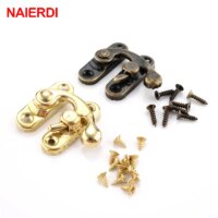 small antique metal lock decorative hasp for wooden jewelry box padlock and furniture hardware