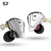 premium hybrid in-ear earphones for music and gaming with detachable cable and microphone