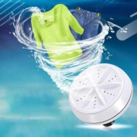 portable ultrasonic turbo washing machine compact travel washer air bubble rotating mini washer