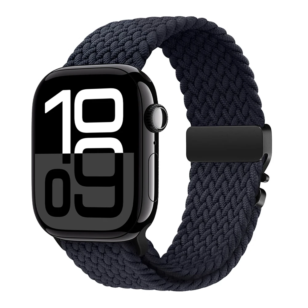 comfortable unisex parachute straps for apple watch series 9 8 7 6 5 stylish braided band - Image 3