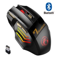 ergonomic rechargeable bluetooth gaming mouse 5500 dpi wireless mice for pc and laptop