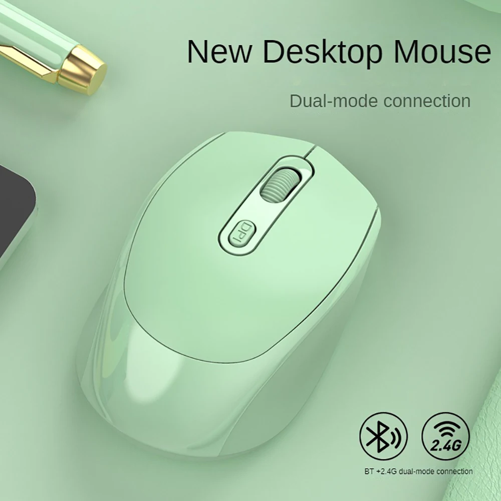 rechargeable wireless silent mouse for office and gaming with dual mode bluetooth 5.2 - Image 3