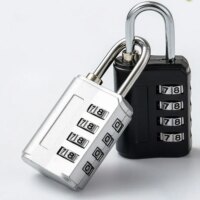durable zinc alloy 4 digit combination lock for travel luggage and storage security