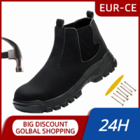 lightweight indestructible slip resistant safety boots for men puncture proof work hiker sneakers