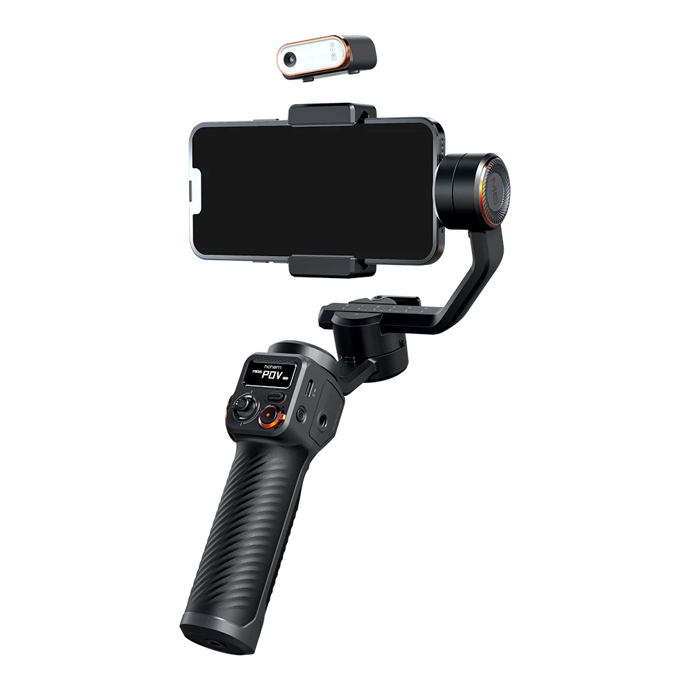3 axis smartphone gimbal with ai tracking fill light smooth video capture handheld kit - Image 7