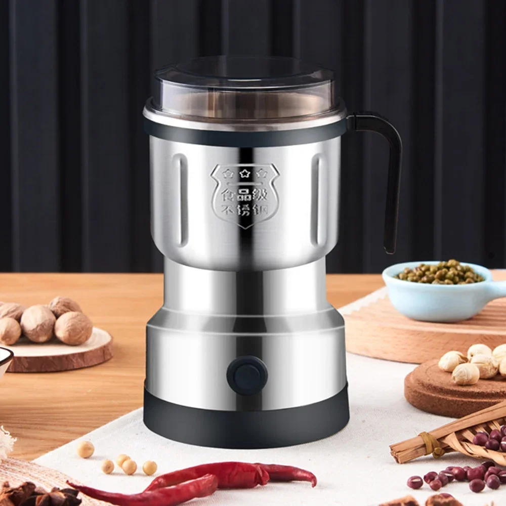 powerful electric coffee grinder for herbs spices and grains with stainless steel precision design - Image 4