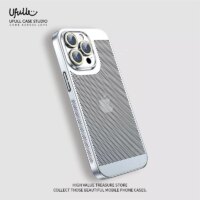 heat dissipation phone case for iphone with honeycomb mesh anti-scratch dustproof cover options