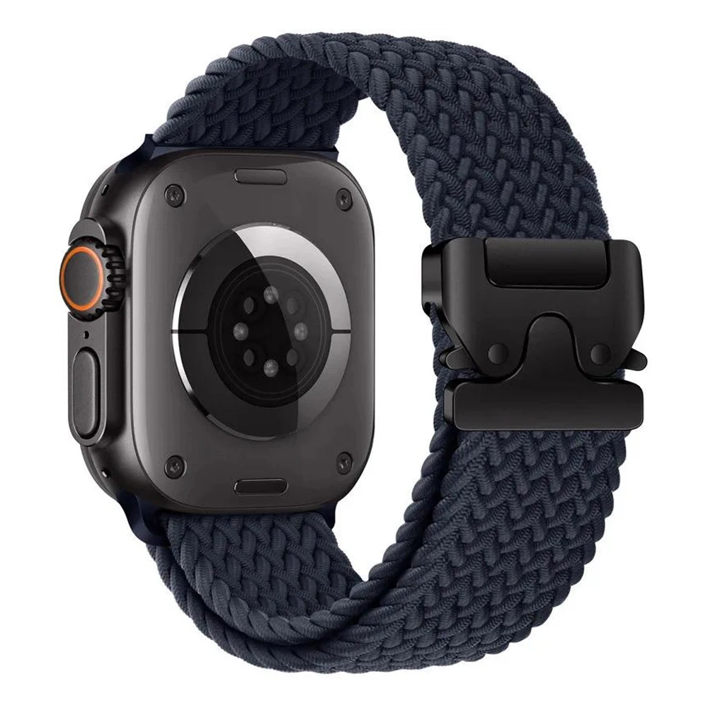 comfortable unisex parachute straps for apple watch series 9 8 7 6 5 stylish braided band - Image 4