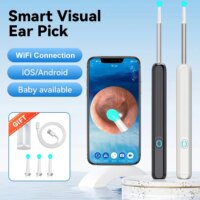 wireless smart visual ear cleaner 1080p otoscope ear wax removal tool for ios and android