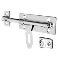 stainless steel 4 inch barrel bolt latch padlock clasp ideal for doors windows and cupboards