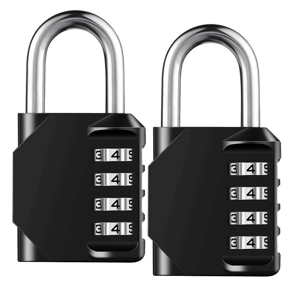 resettable 4 digit combination lock waterproof heavy duty padlock for outdoor school use