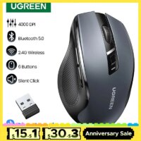 ergonomic wireless bluetooth mouse 4000dpi with mute buttons perfect for macbook and laptops