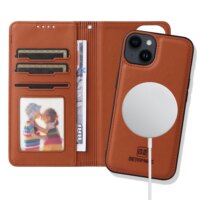 detachable 2 in 1 magnetic wallet case for iphone 15 14 13 mini pro max