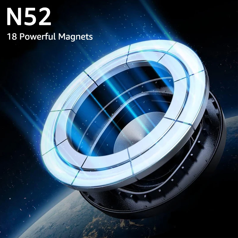 universal magnetic car phone holder strong grip air vent mount for iphone and samsung compatible - الصورة 5