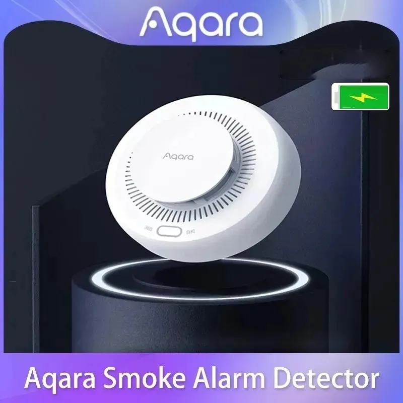smart smoke detector sensor for home security with zigbee 3.0 and sound alert features - الصورة 3