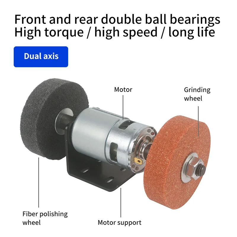 compact mini grinding wheel machine for home diy knife sharpening and polishing tools - Image 6