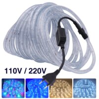 led neon strip light waterproof rainbow tube for christmas outdoor party decoration 220v 110v