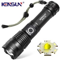 high power rechargeable led flashlight 8000 lumens waterproof torch for camping and outdoor emergencies