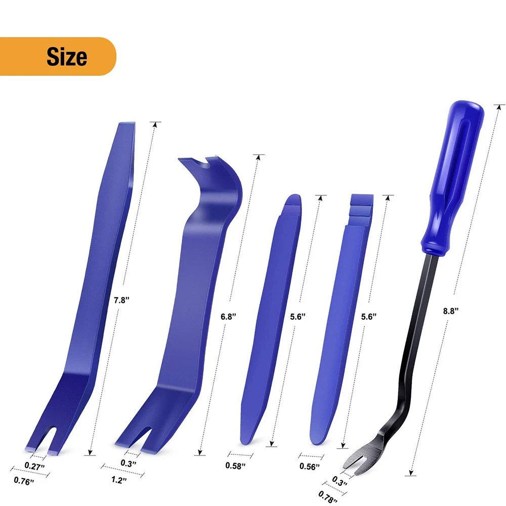 automobile audio video dashboard removal kit with prying tools for effortless installation and repair - الصورة 3