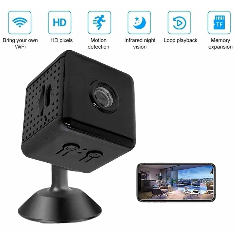 1080p mini wireless wifi camera for home security with motion detection and color night vision - Image 3
