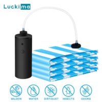 handheld electric vacuum storage pump for travel home clothes and food saver bags