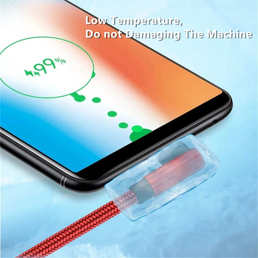 fast charging 66w usb type c elbow cable for huawei xiaomi samsung data sync 2m 3m options - Image 7