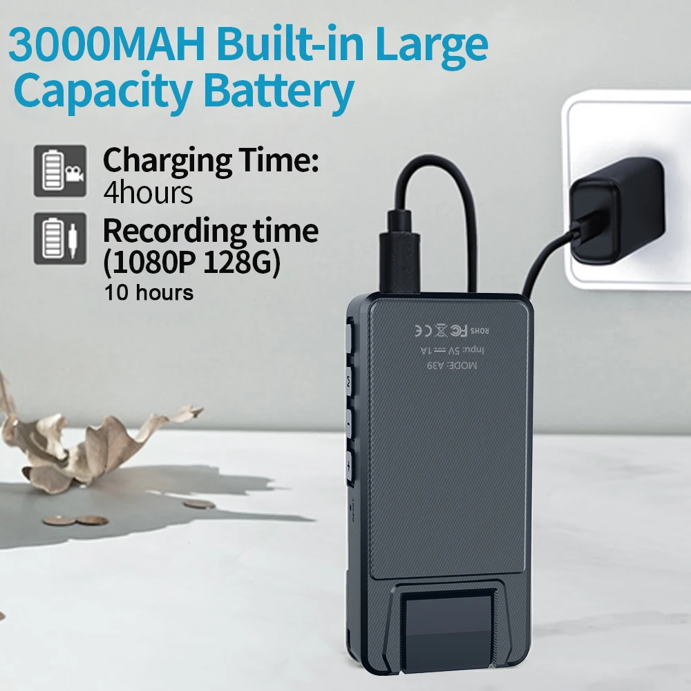 compact 1080p hd mini action camera with 180 degree rotation for sports and car use - الصورة 6