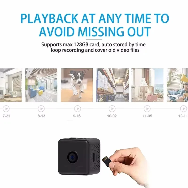 1080p mini wireless wifi camera for home security with motion detection and color night vision - Image 7