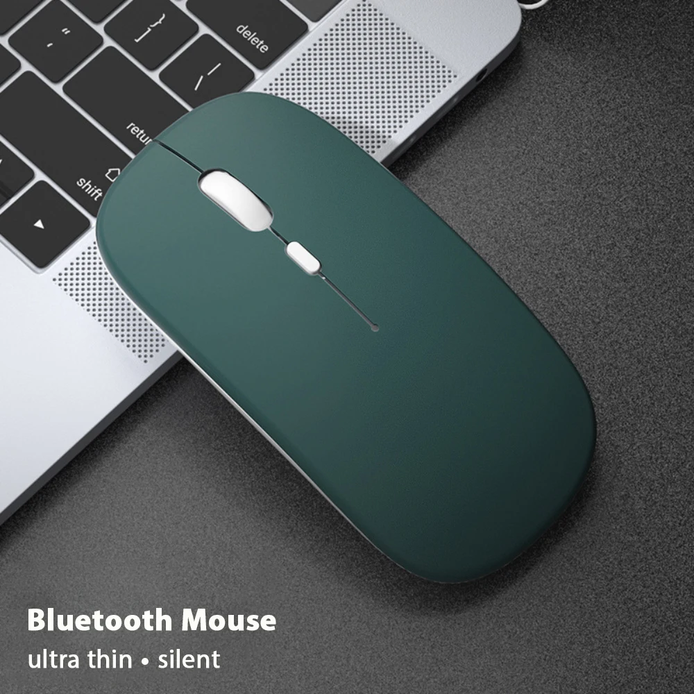 silent bluetooth mouse for laptop ipad and tablet noiseless wireless optical mini design in various colors