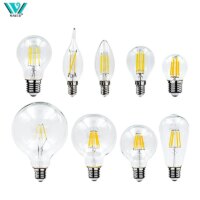vintage led edison bulb warm white glass lamp with multiple wattage options for home decor