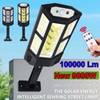 10000 lumen waterproof solar led garden light with motion sensor for outdoor security and style