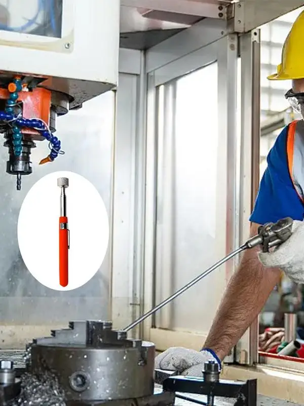 telescopic magnetic pickup tool lightweight stainless steel suction rod for vehicle inspections and repairs - الصورة 4