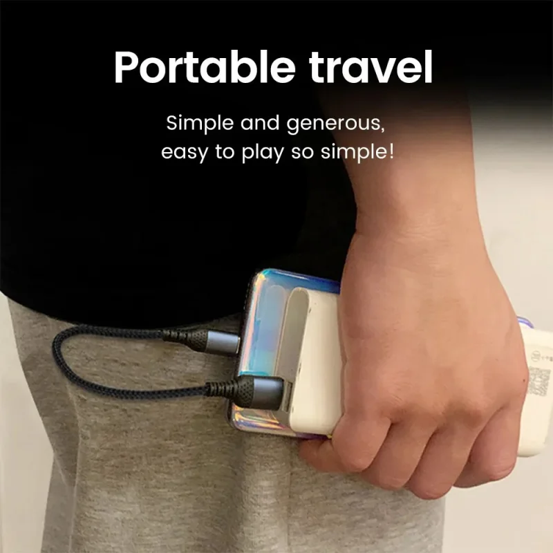 fast charging data cable 90 degree bend usb to type c 06a 05m short power bank cable - Image 7