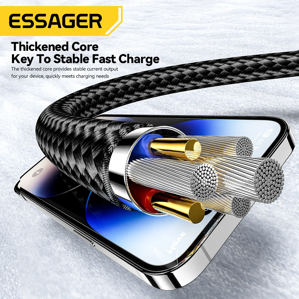 4 in 1 65W fast charging cable for iphone 15 14 13 max type c lightning multi charger - الصورة 6