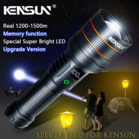 super powerful long range led flashlight with type c charging and waterproof tactical design