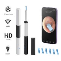 wireless ear otoscope with 3.5mm camera hd view ear cleaner tool for ios and android