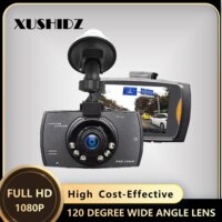 1080p night vision dash camera for vehicles with loop recording and audio features