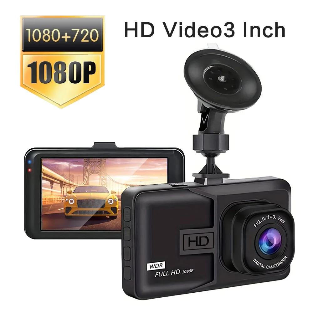 1080p hd dash camera with night vision and parking monitor features loop recording and g-sensor - Image 3