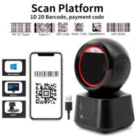 high-speed desktop 2d barcode scanner usb omnidirectional qr code reader for efficient scanning