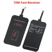 10w fast wireless charger receiver for iphone android type c compatible with multiple devices