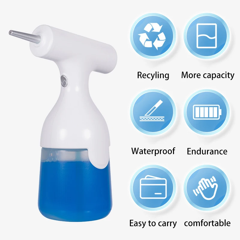 350ml automatic electric foam dispenser for soap shampoo and detergent continuous foaming solution - الصورة 4