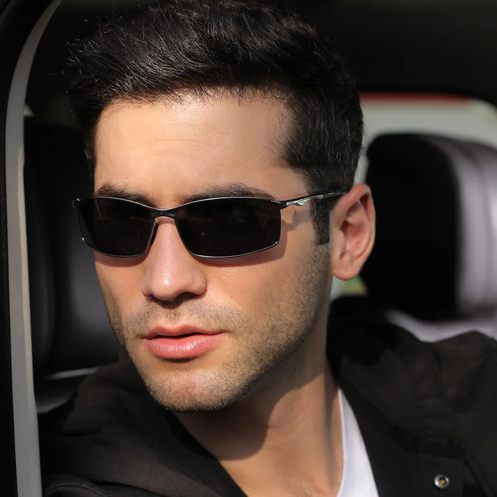 Sunglass Polarized Driving Glasses Color Night-vision Goggles Cycling Road Kask Bicchieri Men Shades Cascos Pesca - الصورة 4