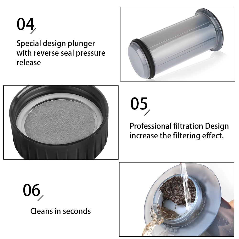 portable espresso maker with filters for authentic cafe style coffee anywhere - Image 5