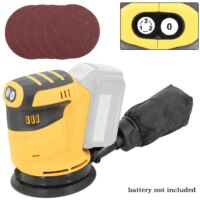 compact electric polisher sander with 5 sandpaper set for 18V grinder perfect for renovation
