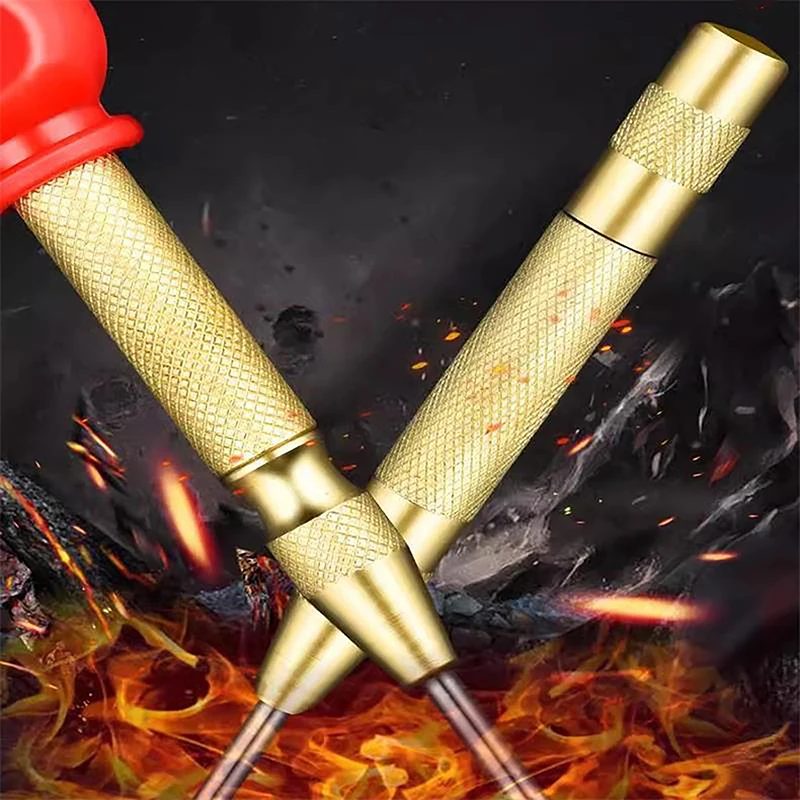 automatic center punch tool for metalworking and woodworking spring loaded hole drilling device - Image 4