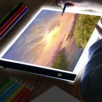 led drawing copy pad with adjustable light educational toy for kids animation painting notepad