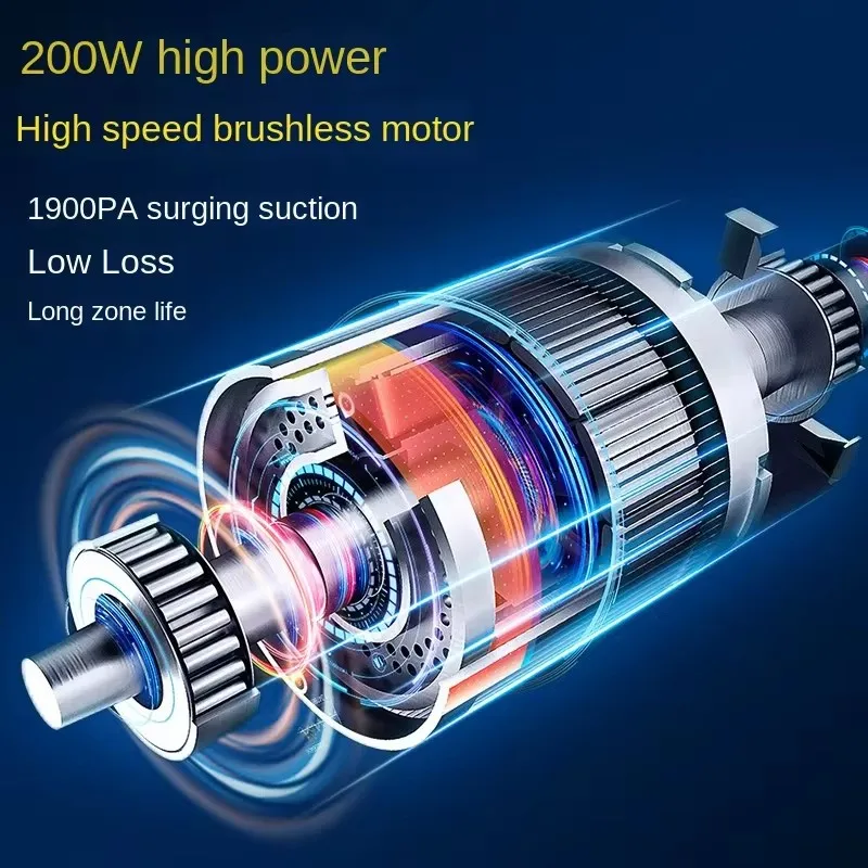 powerful portable handheld car vacuum cleaner wireless dust collector for pet hair and dirt - Image 5