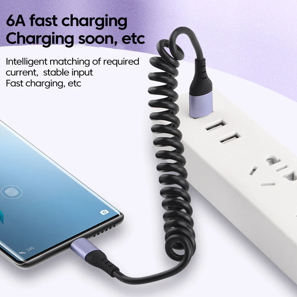 3 in 1 66W fast charging 90 degree usb type c cable for iphone and gaming devices - الصورة 4