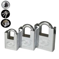 stainless steel heavy duty key lock padlock for outdoor security gym and door use