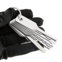 10 piece stainless steel car unlock jiggler key set versatile tools for easy door access